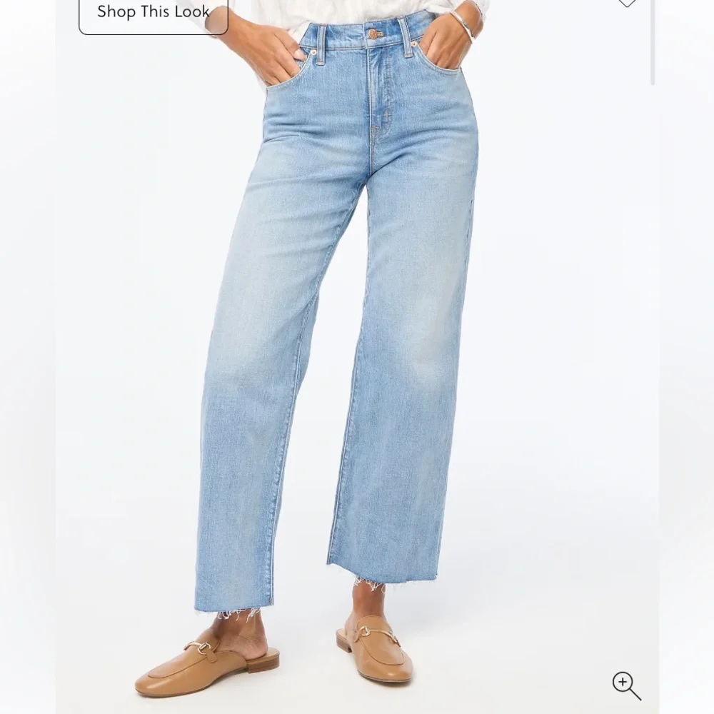 J. Crew Wide-leg cropped jean